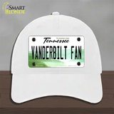 Vanderbilt Fan Novelty License Plate Hat Unconstructed Cotton / White