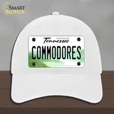 Commodores Novelty License Plate Hat Unconstructed Cotton / White