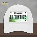 Go Commodores Novelty License Plate Hat Unconstructed Cotton / White