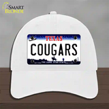 Cougars Novelty License Plate Hat Unconstructed Cotton / White