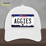 Aggies Texas Novelty License Plate Hat Unconstructed Cotton / White