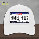 Horned Frogs Novelty License Plate Hat Unconstructed Cotton / White