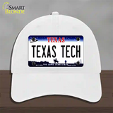 Texas Tech Novelty License Plate Hat Unconstructed Cotton / White