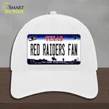 Red Raiders Fan Novelty License Plate Hat Unconstructed Cotton / White