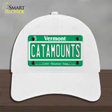 Catamounts Novelty License Plate Hat Unconstructed Cotton / White