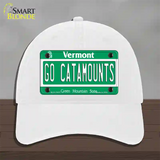 Go Catamounts Novelty License Plate Hat Unconstructed Cotton / White