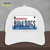 Bulldogs Washington State Novelty License Plate Hat Unconstructed Cotton / White