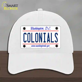 Colonials Novelty License Plate Hat Unconstructed Cotton / White