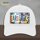 Cardinals Strip Art Novelty License Plate Hat Tag Unconstructed Cotton / White