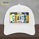 Giants Strip Art Novelty License Plate Hat Tag Unconstructed Cotton / White