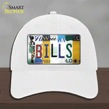 Bills Strip Art Novelty License Plate Hat Tag Unconstructed Cotton / White