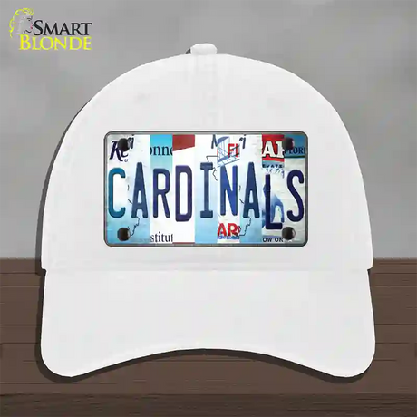 Cardinals Baseball Strip Art Novelty License Plate Hat Tag Unconstructed Cotton / White