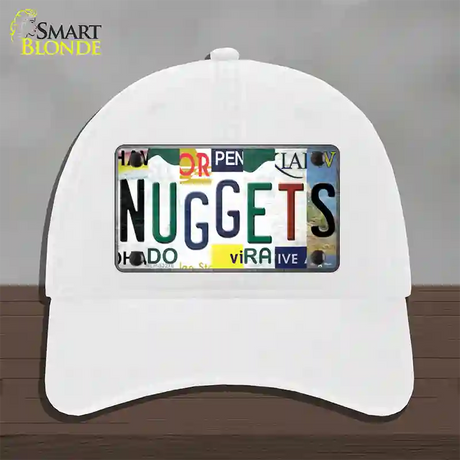 Nuggets Strip Art Novelty License Plate Hat Tag Unconstructed Cotton / White