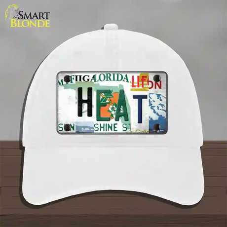 Heat Strip Art Novelty License Plate Hat Tag Unconstructed Cotton / White