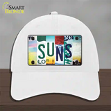 Suns Strip Art Novelty License Plate Hat Tag Unconstructed Cotton / White