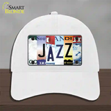 Jazz Strip Art Novelty License Plate Hat Tag Unconstructed Cotton / White