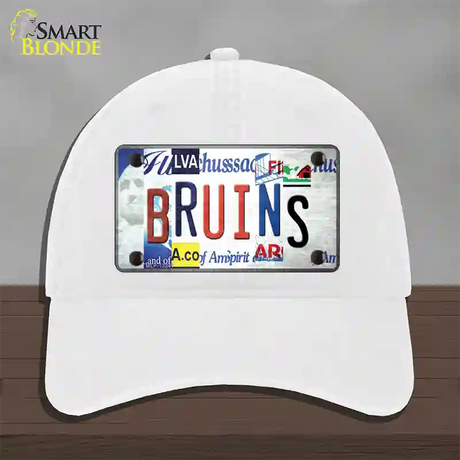 Bruins Strip Art Novelty License Plate Hat Tag Unconstructed Cotton / White