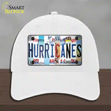 Hurricanes Strip Art Novelty License Plate Hat Tag Unconstructed Cotton / White