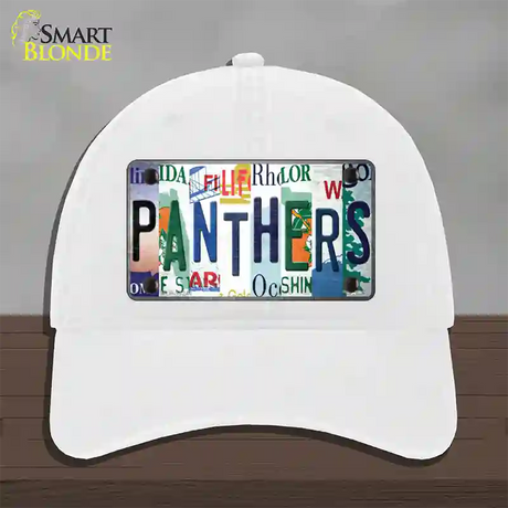 Panthers Hockey Strip Art Novelty License Plate Hat Tag Unconstructed Cotton / White