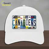 Canadiens Strip Art Novelty License Plate Hat Tag Unconstructed Cotton / White