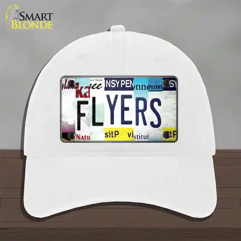 Flyers Strip Art Novelty License Plate Hat Tag Unconstructed Cotton / White