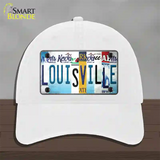 Louisville Strip Art Novelty License Plate Hat Tag Unconstructed Cotton / White