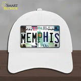 Memphis Strip Art Novelty License Plate Hat Tag Unconstructed Cotton / White