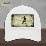 Libra Zodiac Novelty License Plate Hat Unconstructed Cotton / White