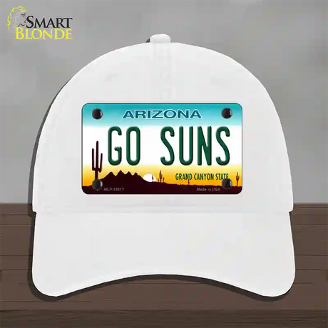 Go Suns Novelty License Plate Hat Tag Unconstructed Cotton / White