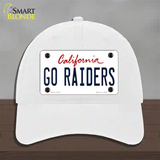 Go Raiders Novelty License Plate Hat Tag Unconstructed Cotton / White