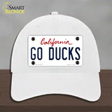 Go Ducks Novelty License Plate Hat Tag Unconstructed Cotton / White