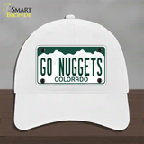 Go Nuggets Novelty License Plate Hat Tag Unconstructed Cotton / White