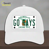 Go Rays Novelty License Plate Hat Tag Unconstructed Cotton / White