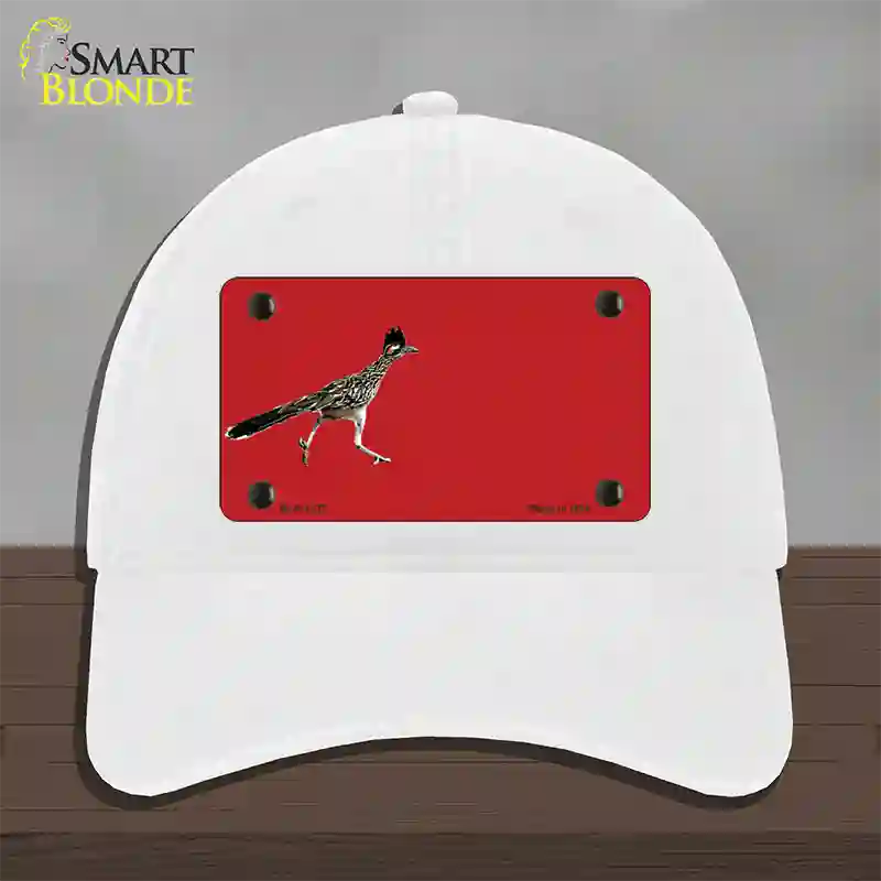 Roadrunner Offset Novelty License Plate Hat Unconstructed Cotton / White