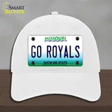 Go Royals Novelty License Plate Hat Tag Unconstructed Cotton / White