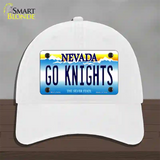 Go Golden Knights Novelty License Plate Hat Tag Unconstructed Cotton / White