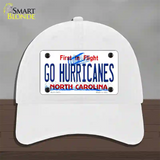 Go Hurricanes Novelty License Plate Hat Tag Unconstructed Cotton / White