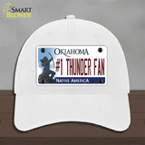 Number 1 Thunder Fan Novelty License Plate Hat Tag Unconstructed Cotton / White