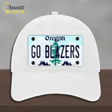 Go Blazers Novelty License Plate Hat Tag Unconstructed Cotton / White