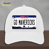 Go Mavericks Novelty License Plate Hat Tag Unconstructed Cotton / White