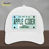 Apple Cider New Hampshire Novelty License Plate Hat Tag Unconstructed Cotton / White