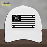 3 Percenter American Flag Novelty License Plate Hat Tag Unconstructed Cotton / White