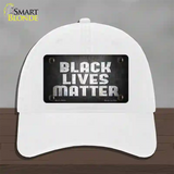 Black Lives Matter Faded Novelty License Plate Hat Tag Unconstructed Cotton / White