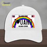 I Heart Oahu Novelty License Plate Hat Tag Unconstructed Cotton / White