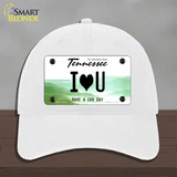 I Heart You Novelty License Plate Hat Tag Unconstructed Cotton / White