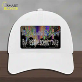 Drugs Lead Nowhere Novelty License Plate Hat Tag Unconstructed Cotton / White