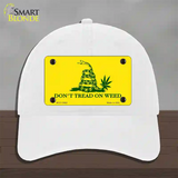 Dont Tread On Weed Novelty License Plate Hat Tag Unconstructed Cotton / White