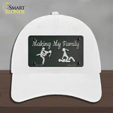 Makin My Family Novelty License Plate Hat Tag Unconstructed Cotton / White