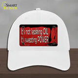 Its Not Leaking Oil Novelty License Plate Hat Tag Unconstructed Cotton / White