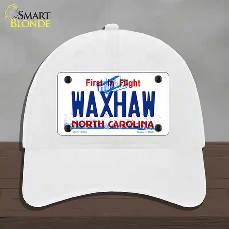 Waxhaw North Carolina Novelty License Plate Hat Tag Unconstructed Cotton / White